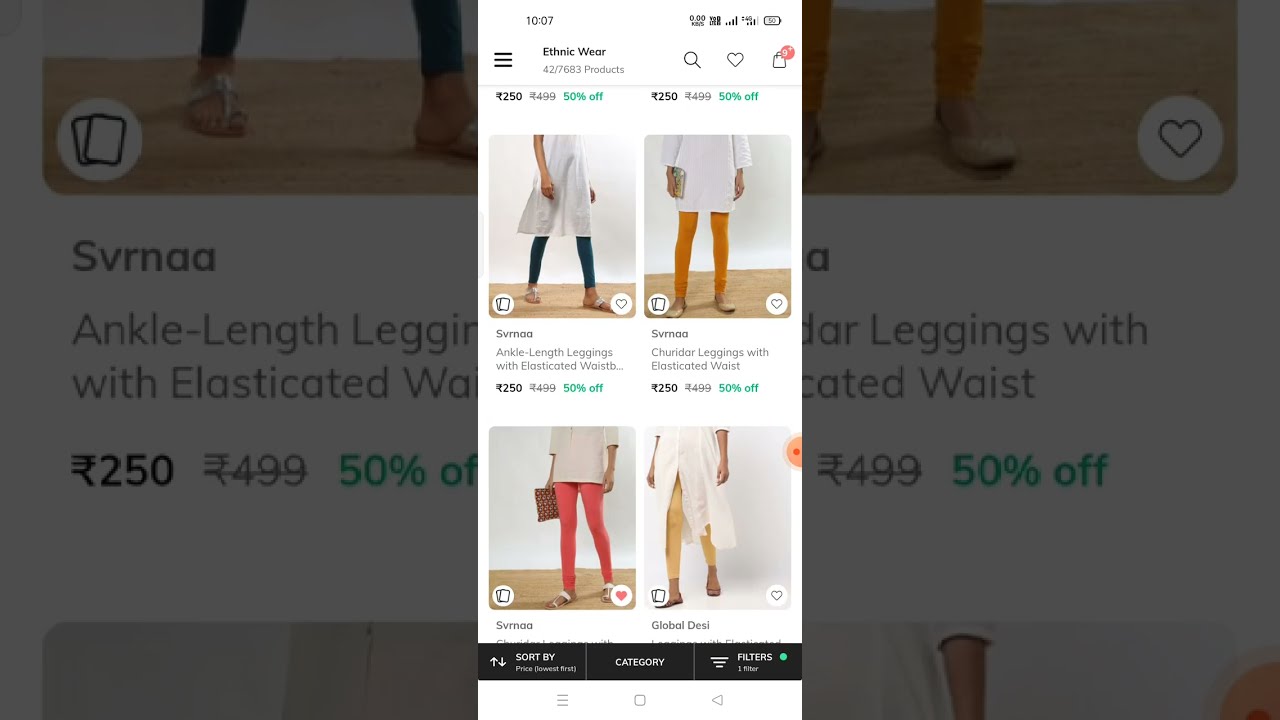 Buy Beige Leggings for Women by AVAASA MIX N' MATCH Online | Ajio.com