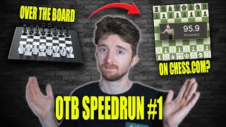 I Played 95% Accuracy! Over-the-board Chess Speedrun #1