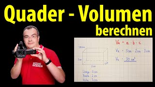 Quader - Volumen berechnen | Lehrerschmidt