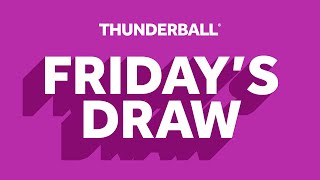 The National Lottery Thunderball draw results from Friday 12 April 2024