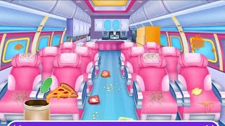 PERMAINAN ANAK | GAME SIMULASI BERSIH BERSIH DAN MECUCI PESAWAT ❤️ screenshot 1