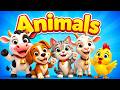 Animals for Kids 🐄🐕 Learn Animal Names | Fun Kids Video