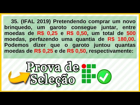 Aula#2 RESOLVENDO QUESTÕES DE MATEMÁTICA- Prova de Seleção IF (Instituto Federal)