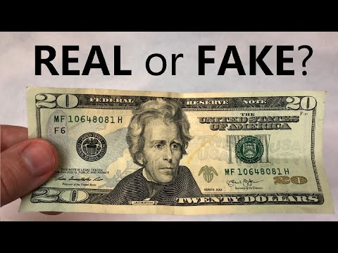 How to Tell if a $20 Bill is REAL or FAKE