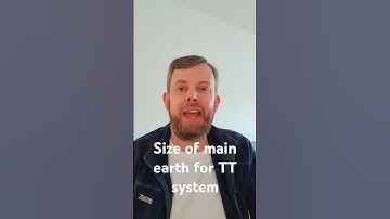 How do we Size Main Earth for a TT System? #electricians