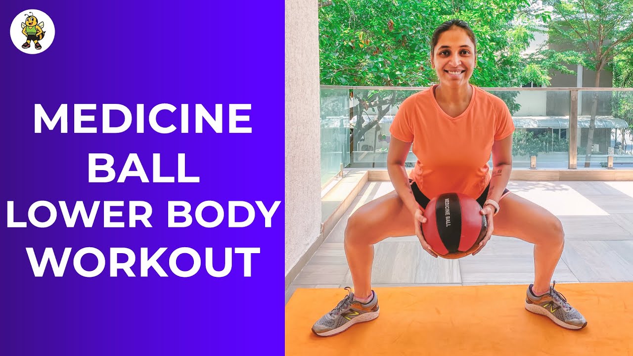 Lower Body | 20-minute medicine ball workout at home 