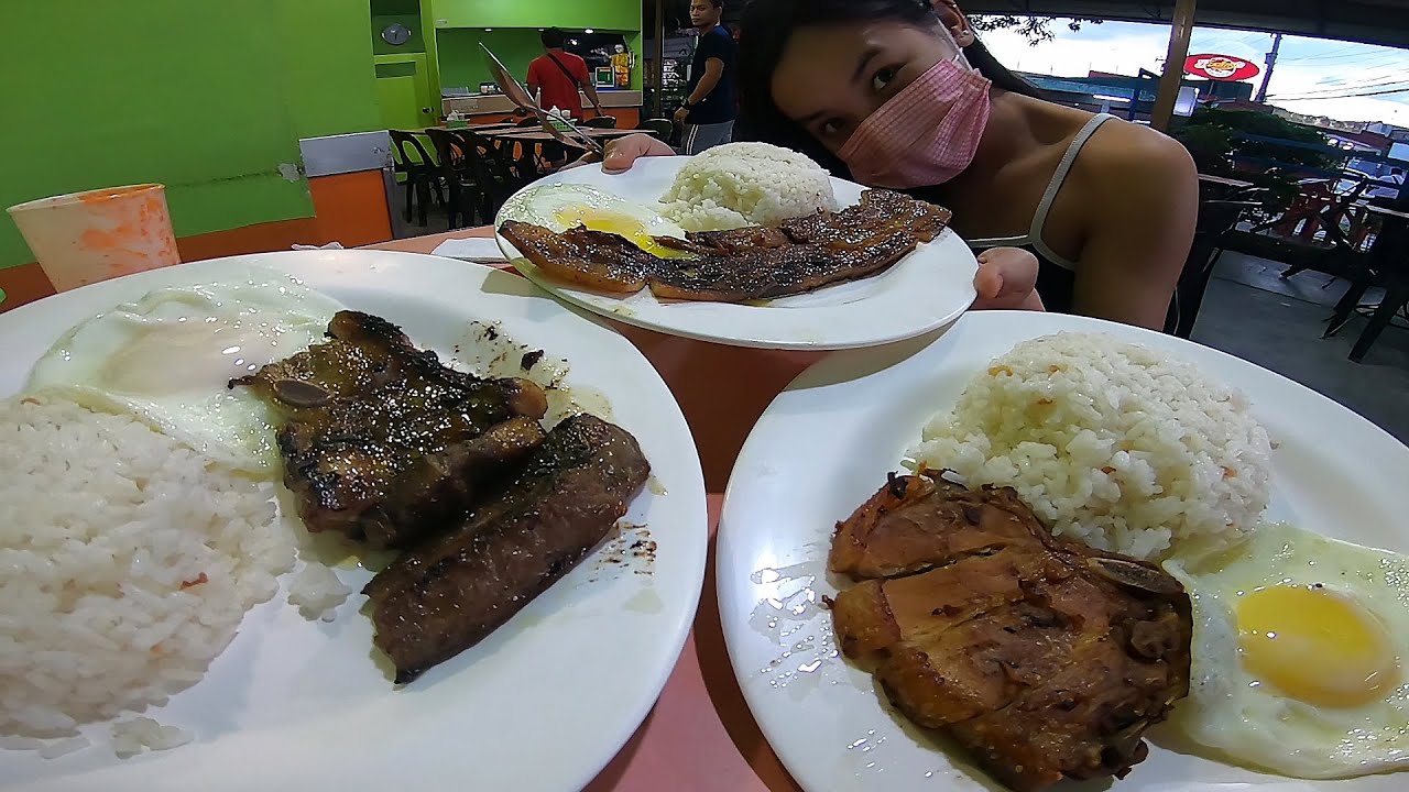 [POV eating] LIEMPO BBQ, PORKSILOG, SPARE RIBS!! (ATOY's PORK CHOP!!)