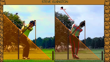 Steve Elkington Swing - Slow Motion Sequence Study - Down Line View