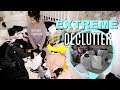 Extreme konmari method decluttering declutter my makeup clothes  more  misslizheart