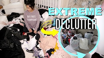 EXTREME Konmari Method Decluttering! Declutter My Makeup, Clothes & More! - MissLizHeart