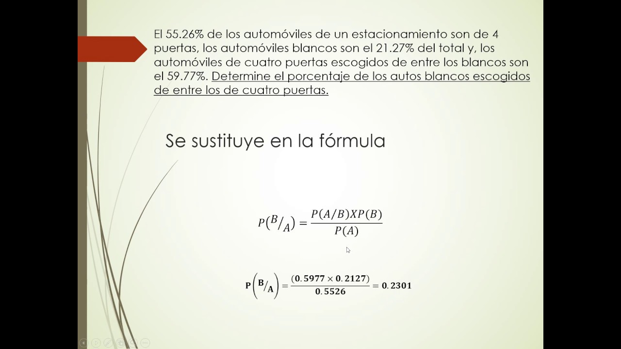 Probabilidad Condicional y Teorema de Bayes YouTube