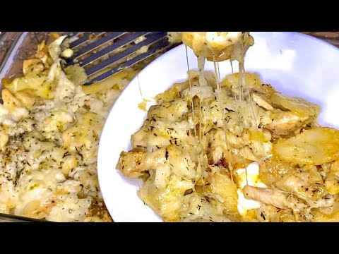         صينية البطاطس بصدور الفراخ بشكل و طعم رائع