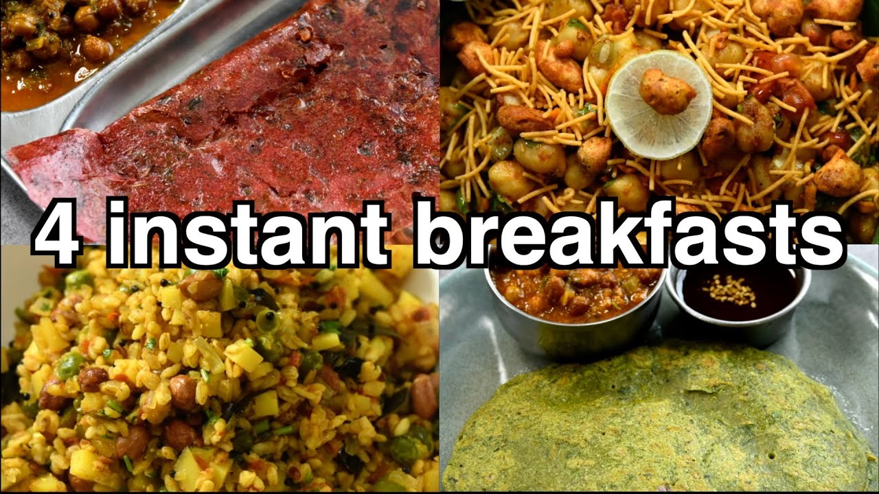 4 instant breakfast recipes !