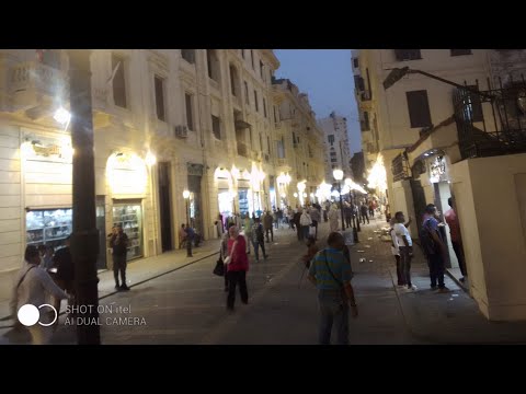ممشي بدون سيارات شارع مسجد النبي دانيال بعد التطوير و تحويله لممشي محطة الرمل شوارع اسكندريه