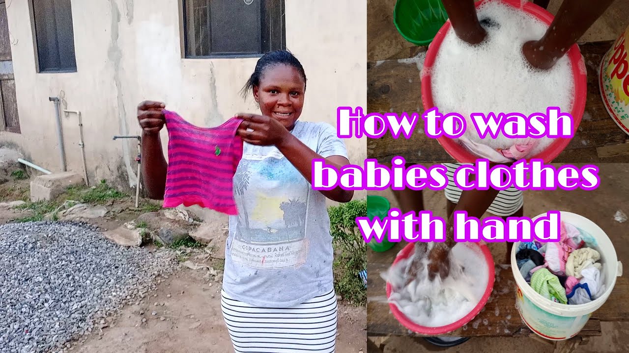 How to wash babies clothes with hands YouTube