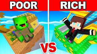 Mikey Poor vs JJ Rich CHUNK Survival Battle in Minecraft