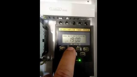 การตั้งเวลา  MICROCOMPUTER TIMER SWITCH