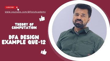 Lec 18 | DFA Design Ex 12 | Set of Strings where A