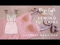 Bustier dress sewing tutorial rose cafe  pattern download