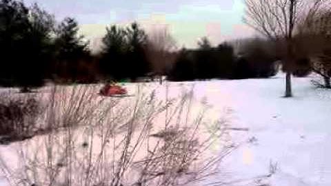 Magnus jumping his Polaris 120