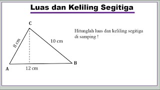 Luas dan Keliling Segitiga