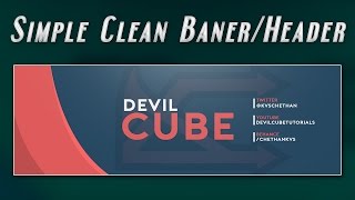 [Tutorial] Create a Cool Looking Clean Banner/Header - Photoshop
