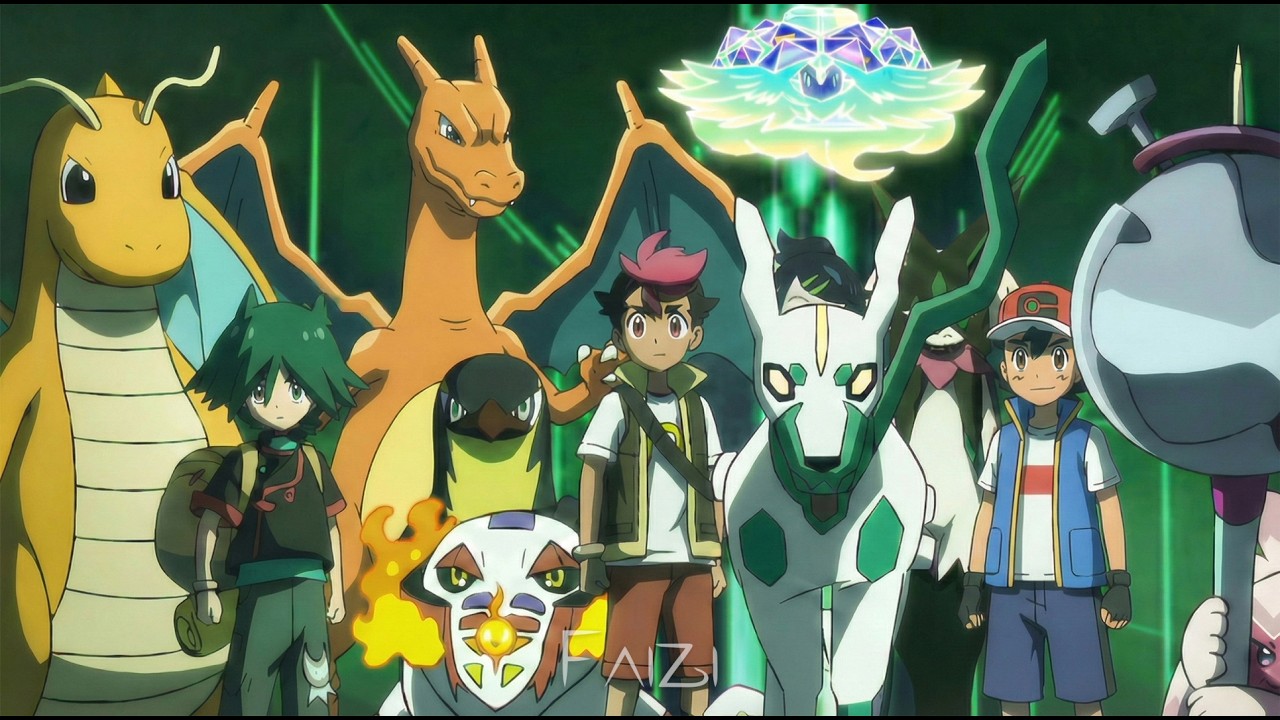 Liko And Friends VS Spinel - Shiny Zygarde Vs The six Heroes - Pokemon Horizons AMV