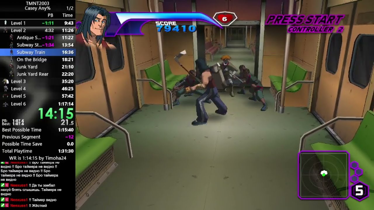 TMNT 2003 Speedrun Casey Any% In 