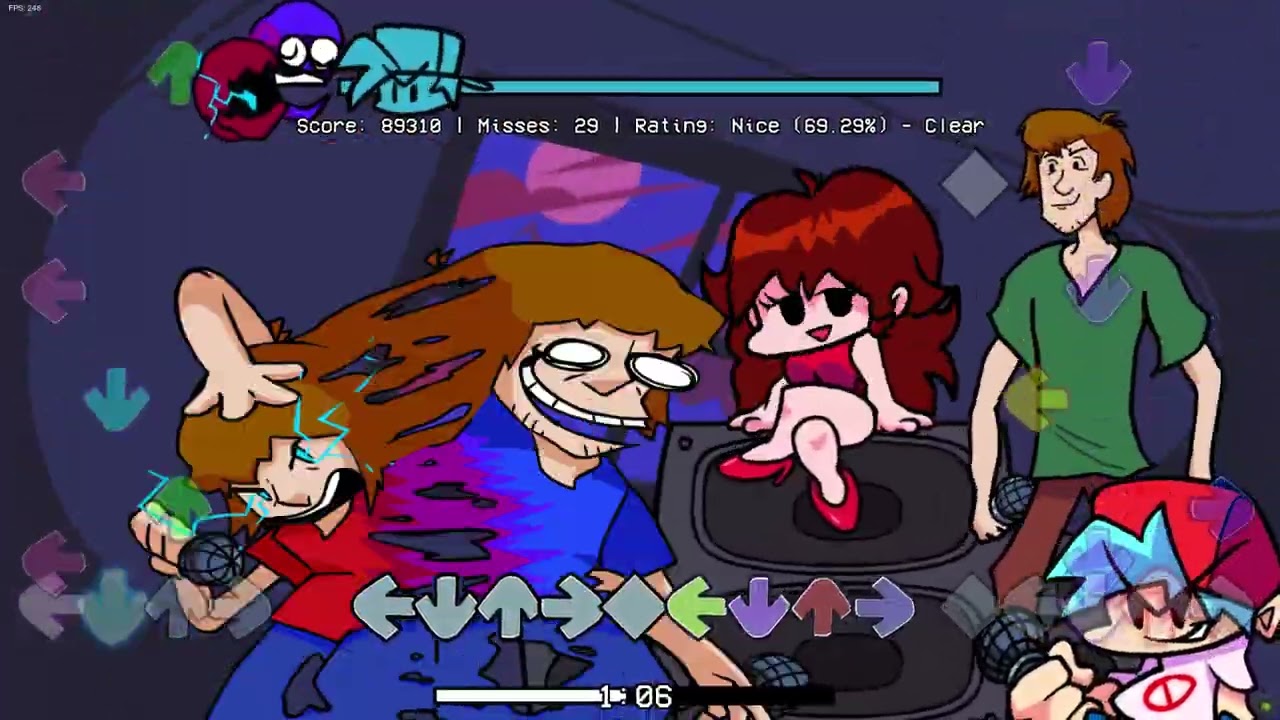 Vs Blue Shaggy Chapter 8 possessed clear on hell with 2x health gain YouTube