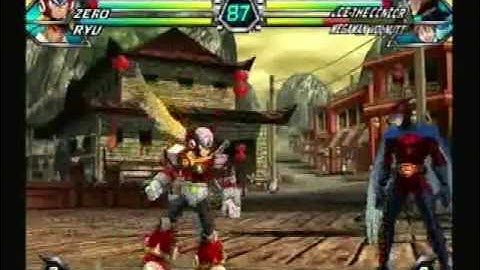 Tatsunoko vs. Capcom Ultimate All-Stars Zero/Ryu vs JoeTheCondor/Megaman Volnutt