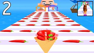 Stacky Ice Cream Runner! Satisfying and Relaxing Gameplay Part 2