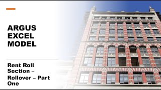 10 - ARGUS Excel Model - Rent Roll Section - Rollover - Part One - Real Estate Financial Modeling