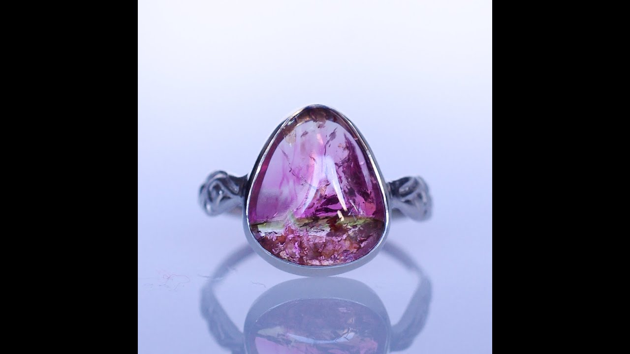 ピンクトルマリンSilverリング ARAB(アラブ）[A001]