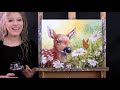 Learn How to Paint DEER AND BUTTERFLY with Acrylic - Paint and Sip at Home - Step by Step Tutorial