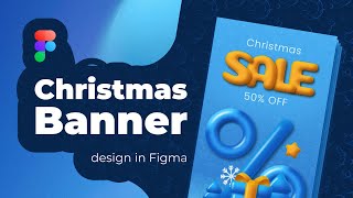 Christmas Banner Design in Figma screenshot 2