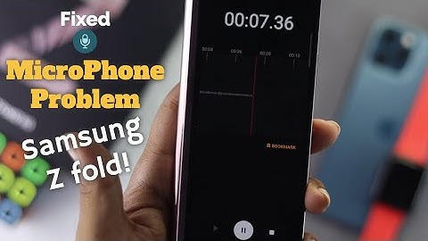 How to fix Samsung Galaxy Z Fold Microphone Not Working!