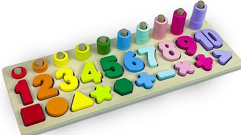 Best Learning Numbers, Shapes & Counting 1 - 10 | Preschool Toddler Learning Toy Video