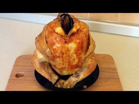 Видео рецепт Курица в духовке на подставке