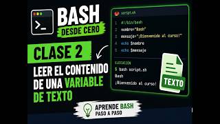 APRENDE BASH DESDE CERO VARIABLES DE TEXTO Y COMANDO ECHO