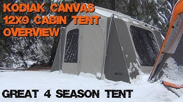 Kodiak Canvas 12x9 Cabin Tent Overview - Awesome 4 Season Tent
