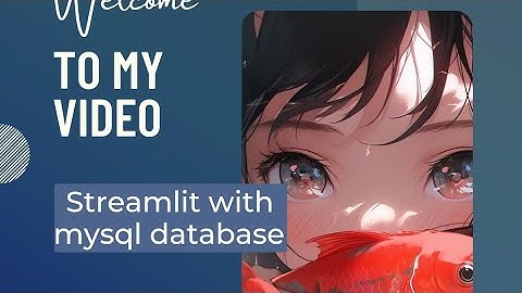 Streamlit Login page linked to MySQL database 🤩😎👾💯