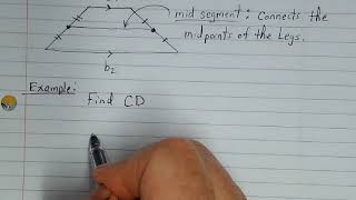 8.5 finding the midsegment of a trapezoid