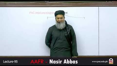 CFAP 01 | AAFR | SIR NASIR ABBAS | LECTURE # 95  | JUNE 2024