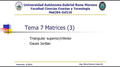 T7. Matrices (3)