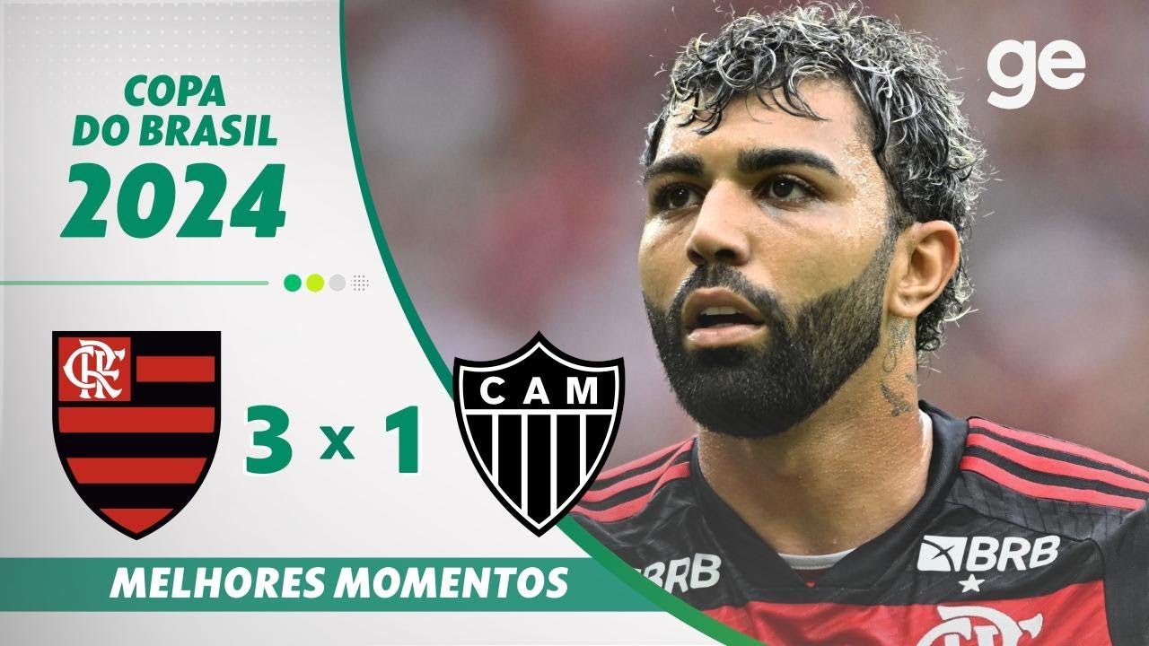 FLAMENGO 3 X 1 ATLÉTICO-MG | MELHORES MOMENTOS | 1º JOGO FINAL DA COPA ...