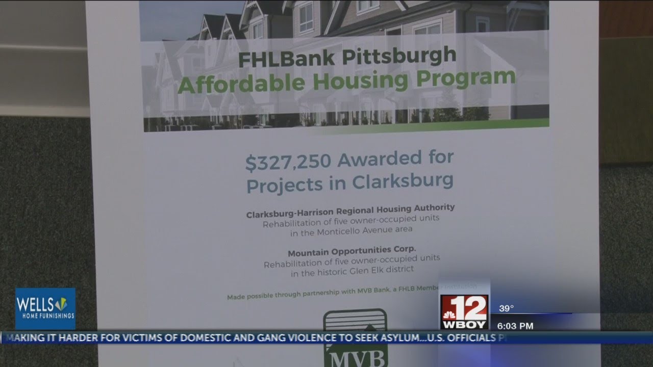 Two Clarksburg projects are award additional funding from FHLBank AHP funds