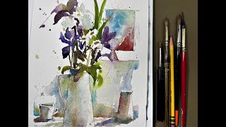 Need Ideas on Watercolor Flower Paintings? Try this Composition Now with Artist Chris Petri