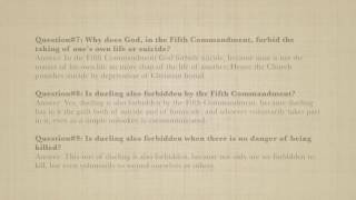Catechism of Pope St. Pius X - Commandments: Fifth