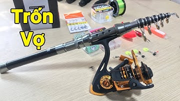 Bộ Cần Câu Máy Xịn Số 48 Trốn Vợ Đi Câu - Khoen Đồng Chắc Chắn Cần Các Bon Dẻo Dai