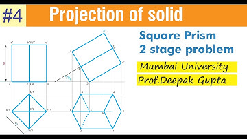 #4 Projection of solid | Engineering Graphics by Deepak Gupta #dgsir dgsir #mumbaiuniversity #Msbte